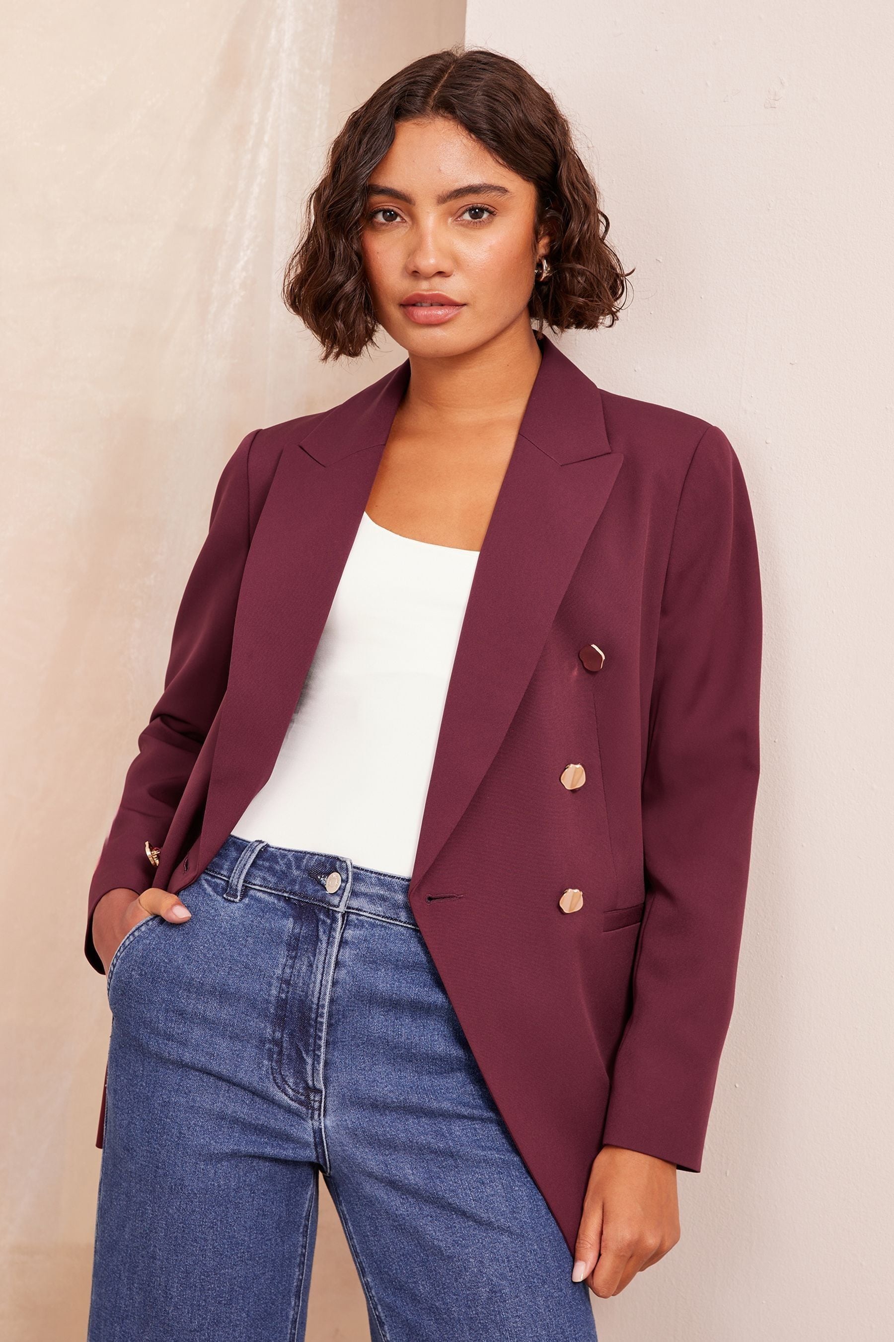 Military blazer top