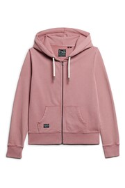 Superdry Purple Embellished Archived Zip Hoodie - Image 4 of 7