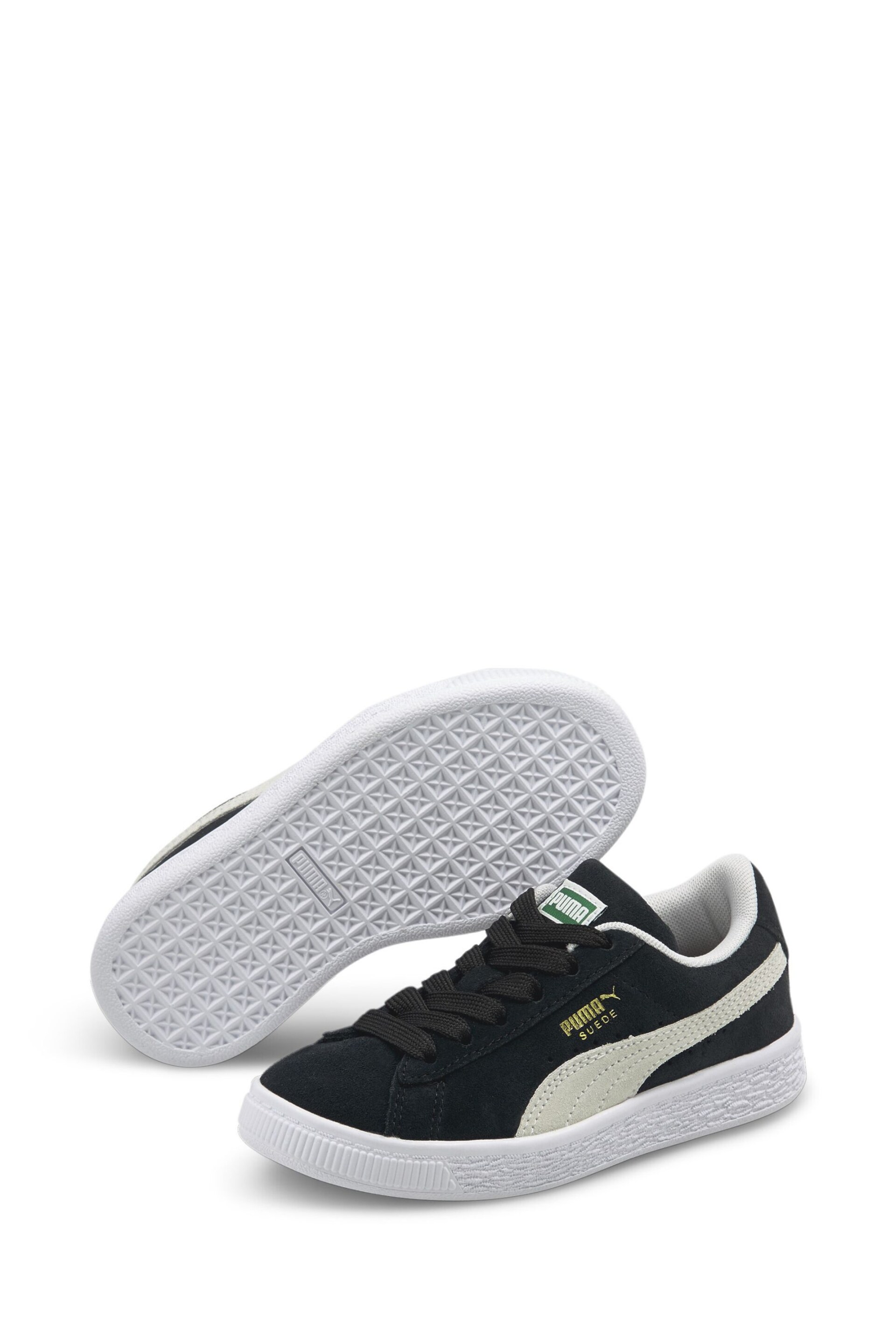 Puma Black Suede Classic XXI Kids Trainers - Image 4 of 6