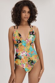 Florere Printed Dual Strap Swimsuit - Image 1 of 5