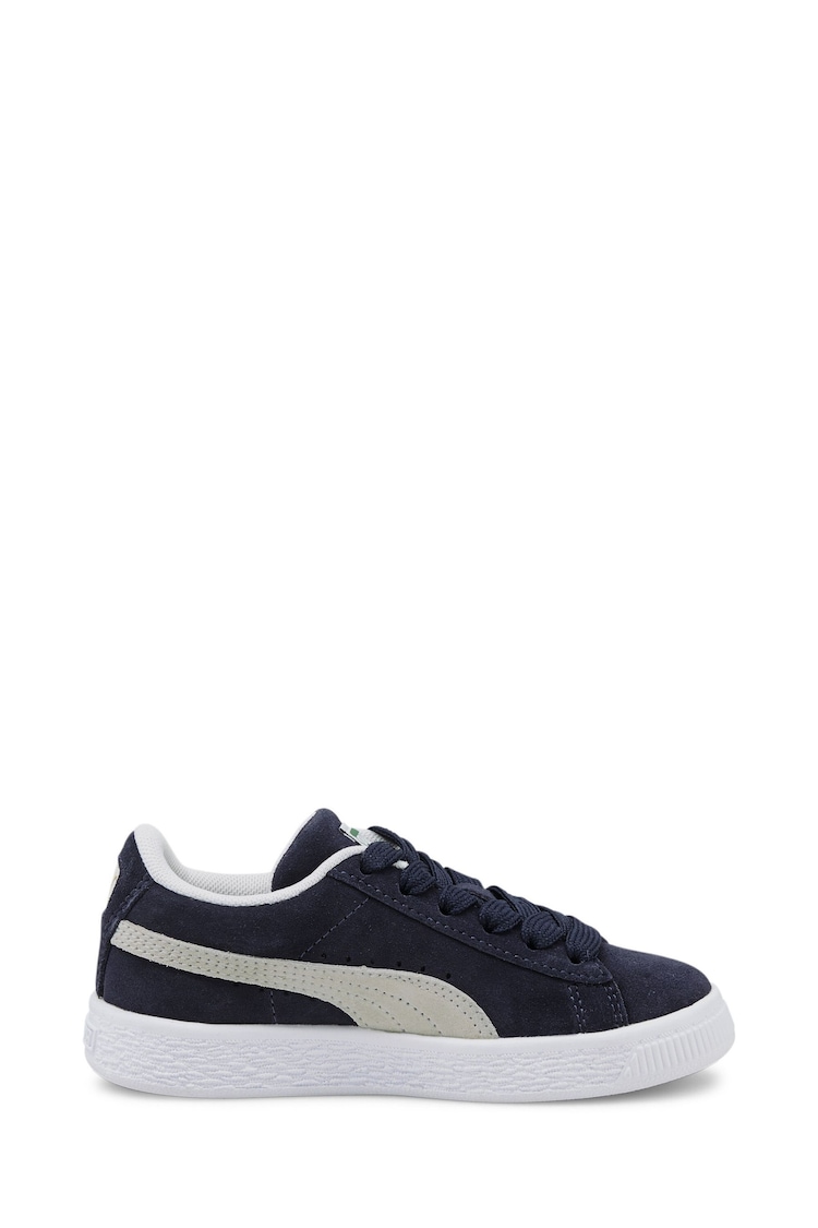 Puma Blue Suede Classic XXI Kids Trainers - Image 1 of 6