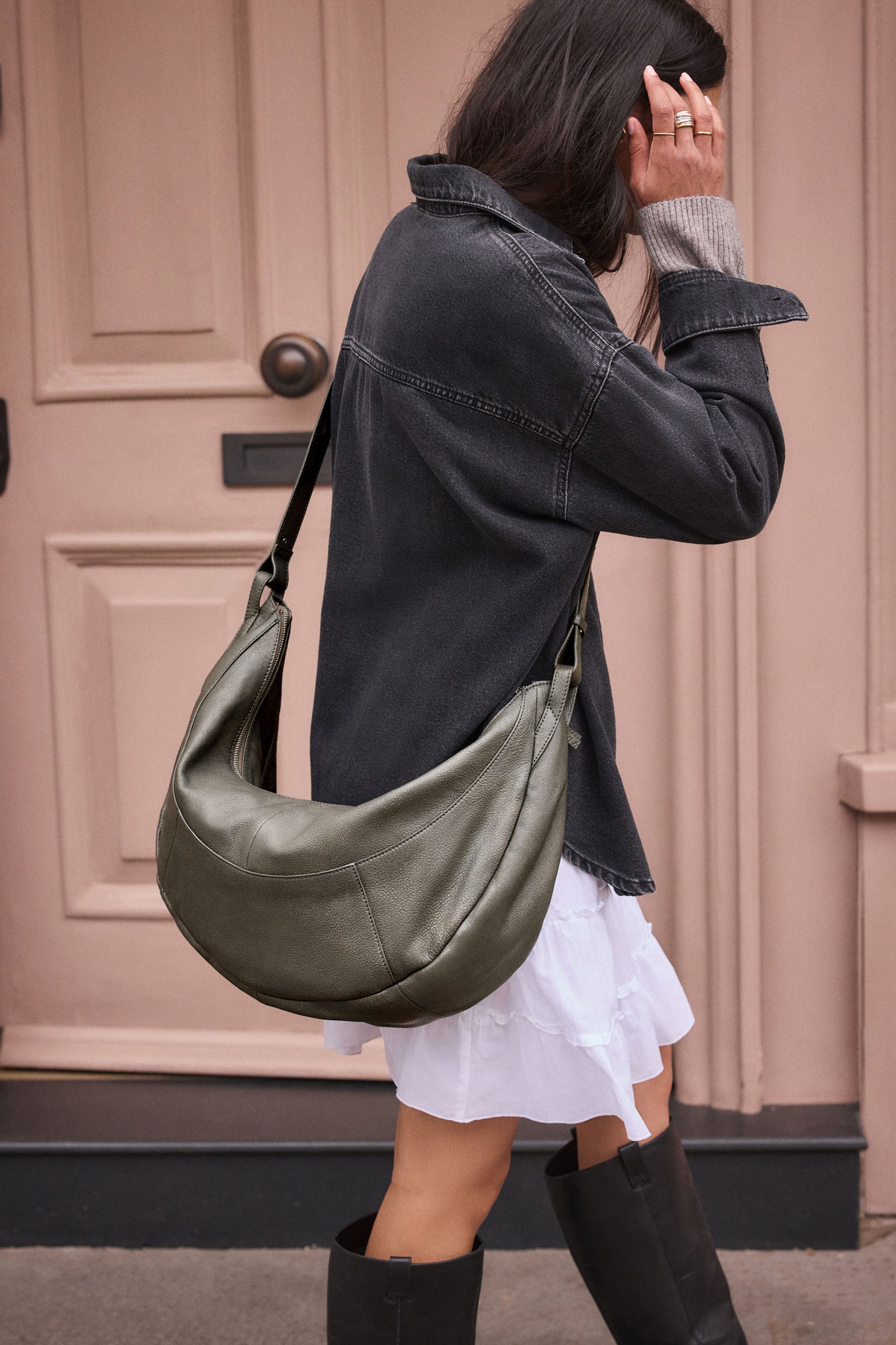 Leather sling bag australia outlet
