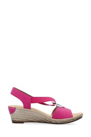 Rieker Womens Elastic Stretch Sandals - Image 2 of 10