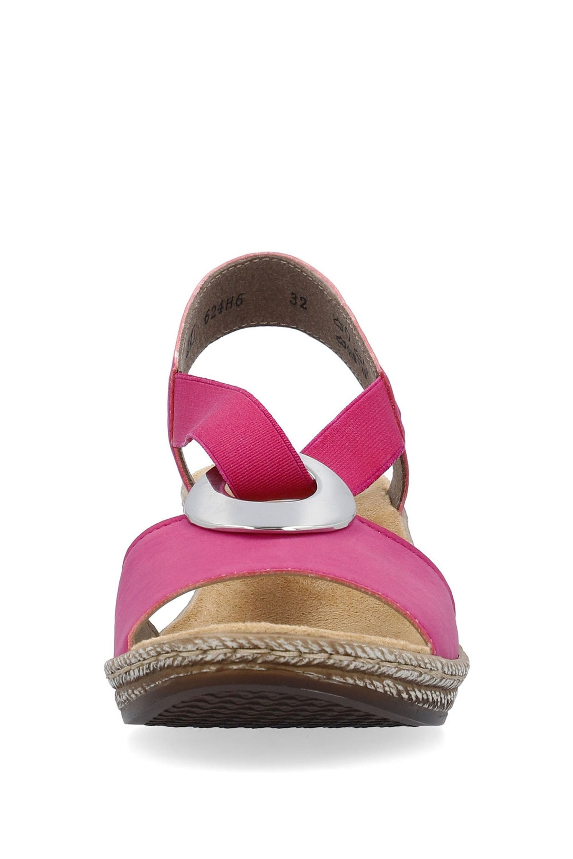 Rieker Womens Elastic Stretch Sandals - Image 4 of 10