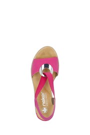 Rieker Womens Elastic Stretch Sandals - Image 6 of 10