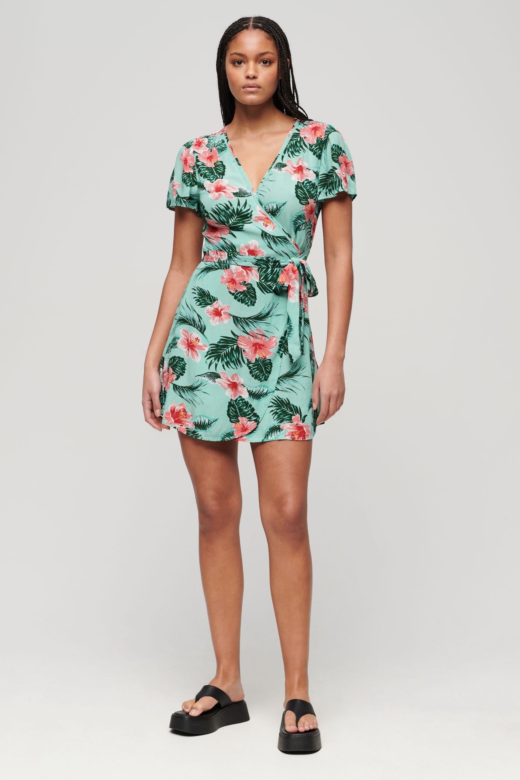 Superdry summer wrap dress on sale