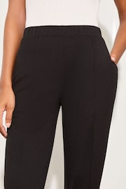 Lipsy Black Tapered Jersey Trousers - Image 3 of 4