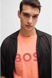 BOSS Orange Large Mesh Chest Logo T-Shirt - Image 4 of 5