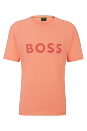 BOSS Orange Large Mesh Chest Logo T-Shirt - Image 5 of 5