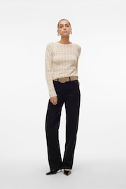 VERO MODA Cream Crochet Summer Jumper - Image 5 of 6