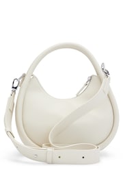 HUGO Faux-Leather Crossbody White Bag With Logo Lettering - Image 1 of 4