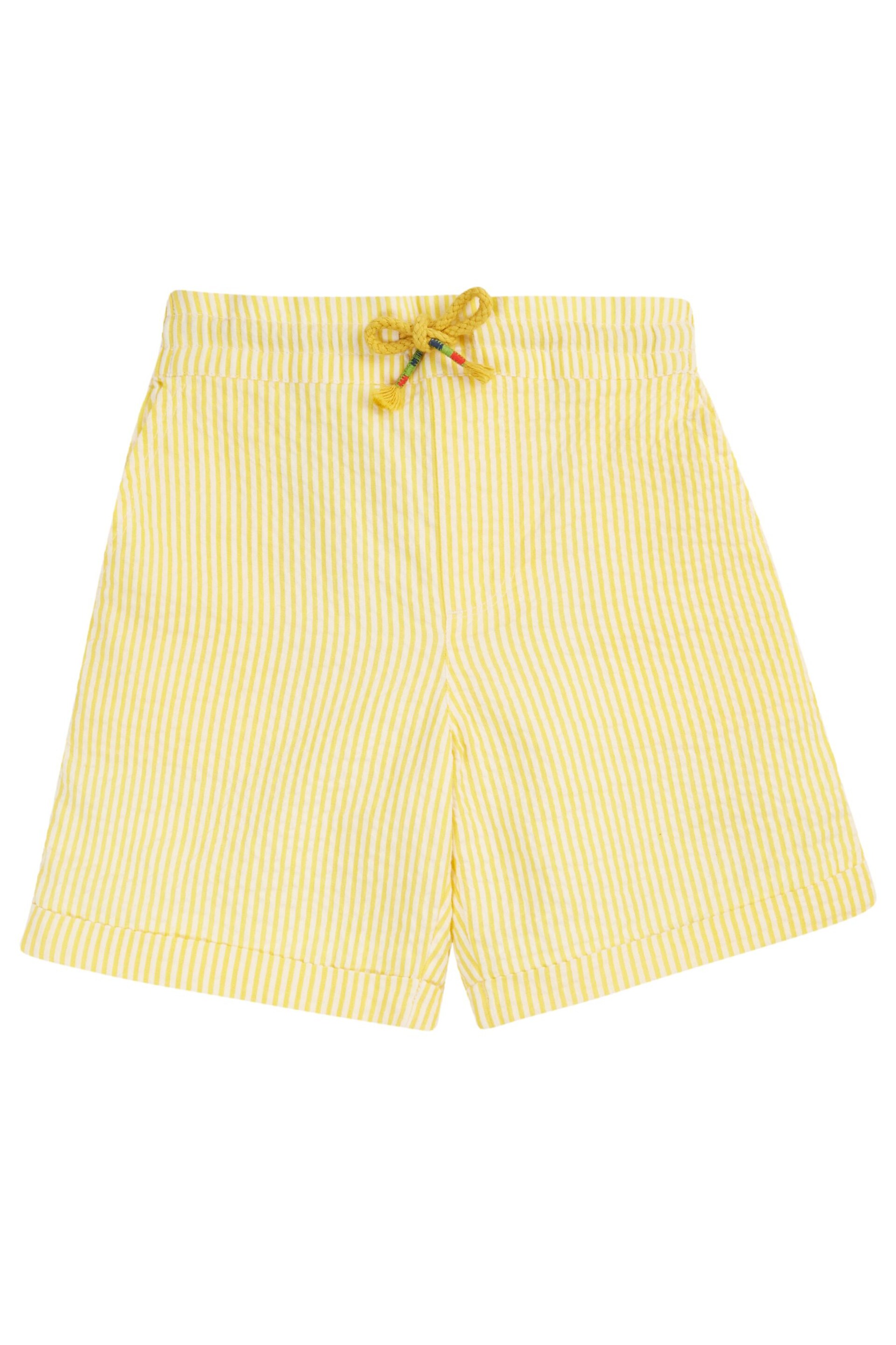 Frugi Yellow Seersucker Shorts - Image 2 of 5