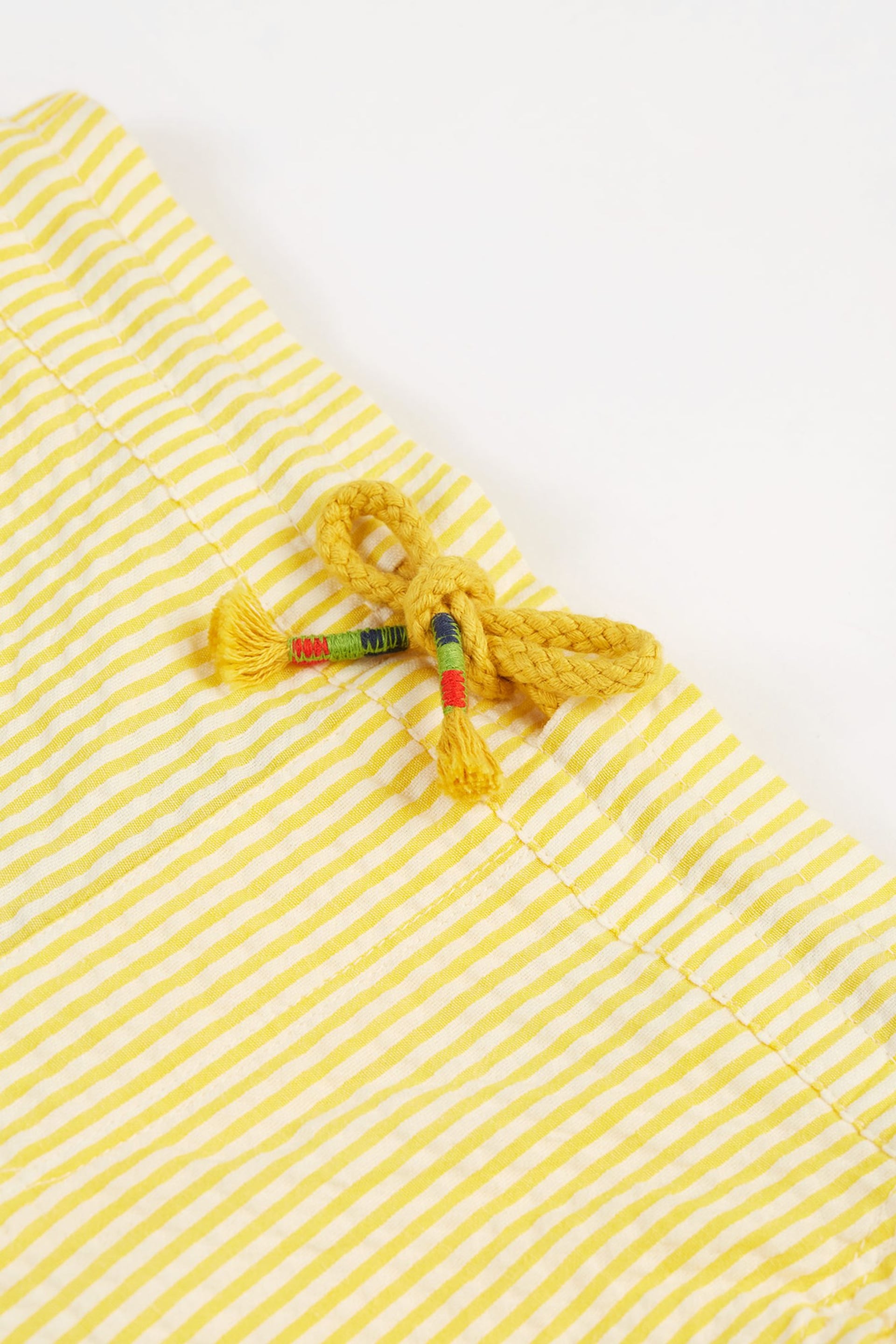 Frugi Yellow Seersucker Shorts - Image 3 of 5