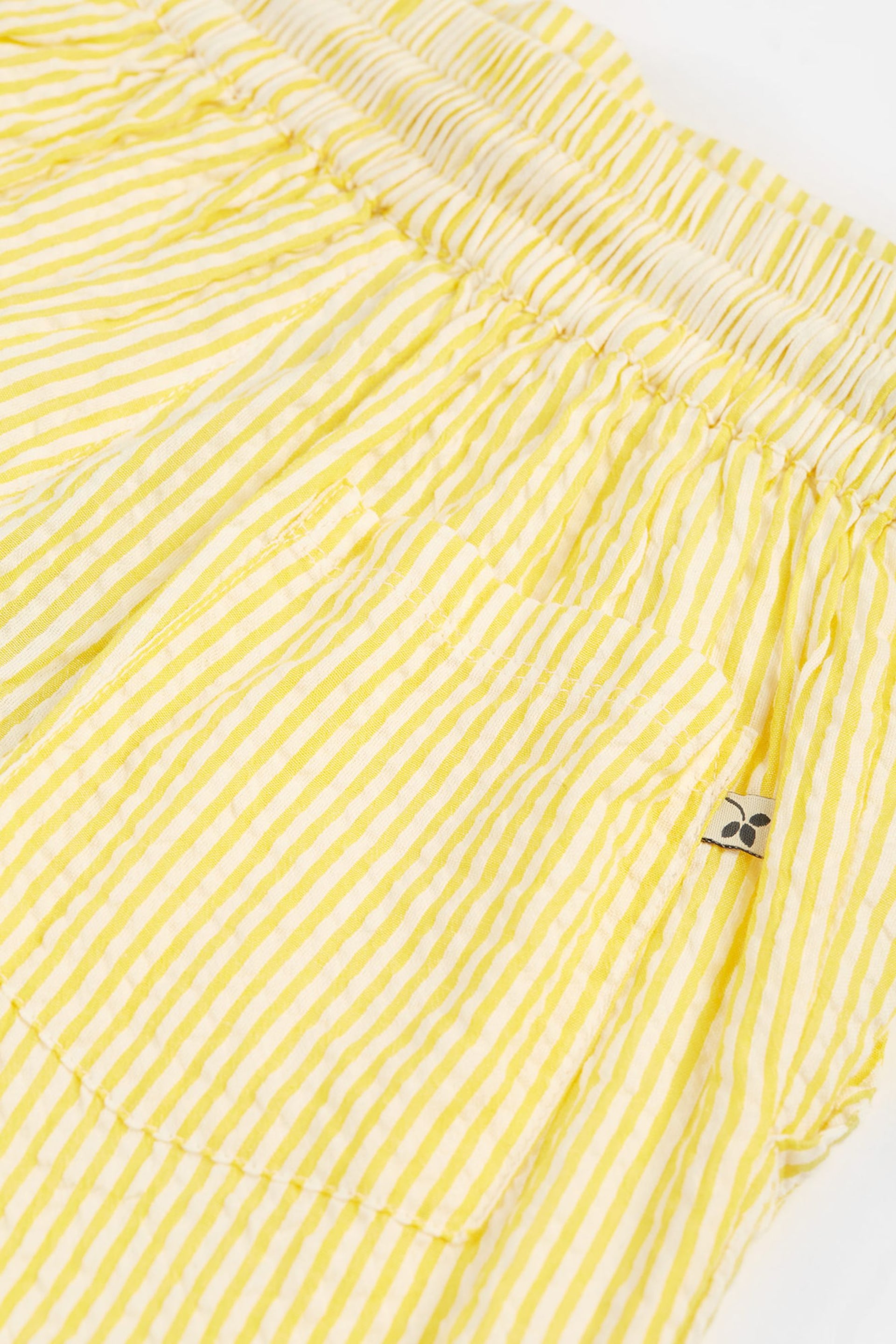 Frugi Yellow Seersucker Shorts - Image 4 of 5