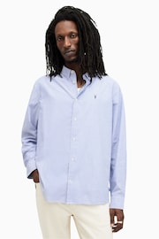 AllSaints White Hillview Long Sleeve Shirt - Image 1 of 6