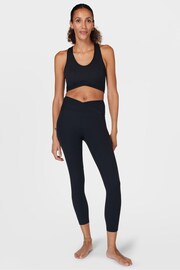 Sweaty Betty Black Super Soft Ultra-Lite 7/8 Wrap Yoga Leggings - Image 6 of 7