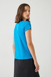Hush Cobalt Blue Slim Fit Crew T-Shirt - Image 3 of 5