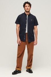Superdry Blue Merchant Store Short Sleeve Shirt - Image 2 of 5