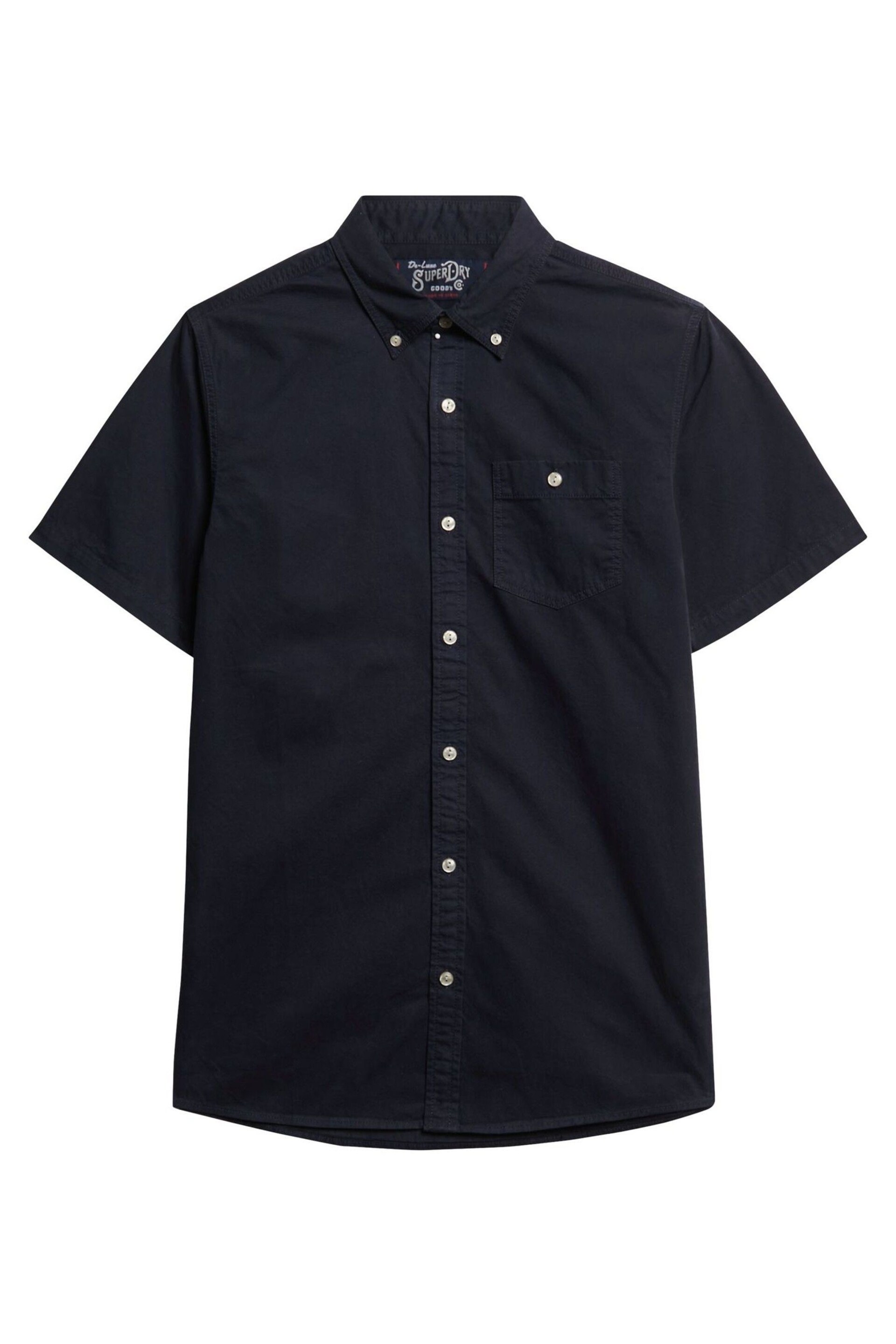 Superdry Blue Merchant Store Short Sleeve Shirt - Image 3 of 5