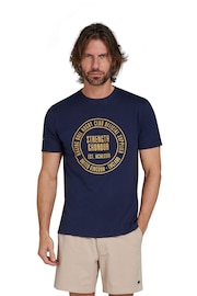 Raging Bull Blue Rugby Club T-Shirt - Image 1 of 7