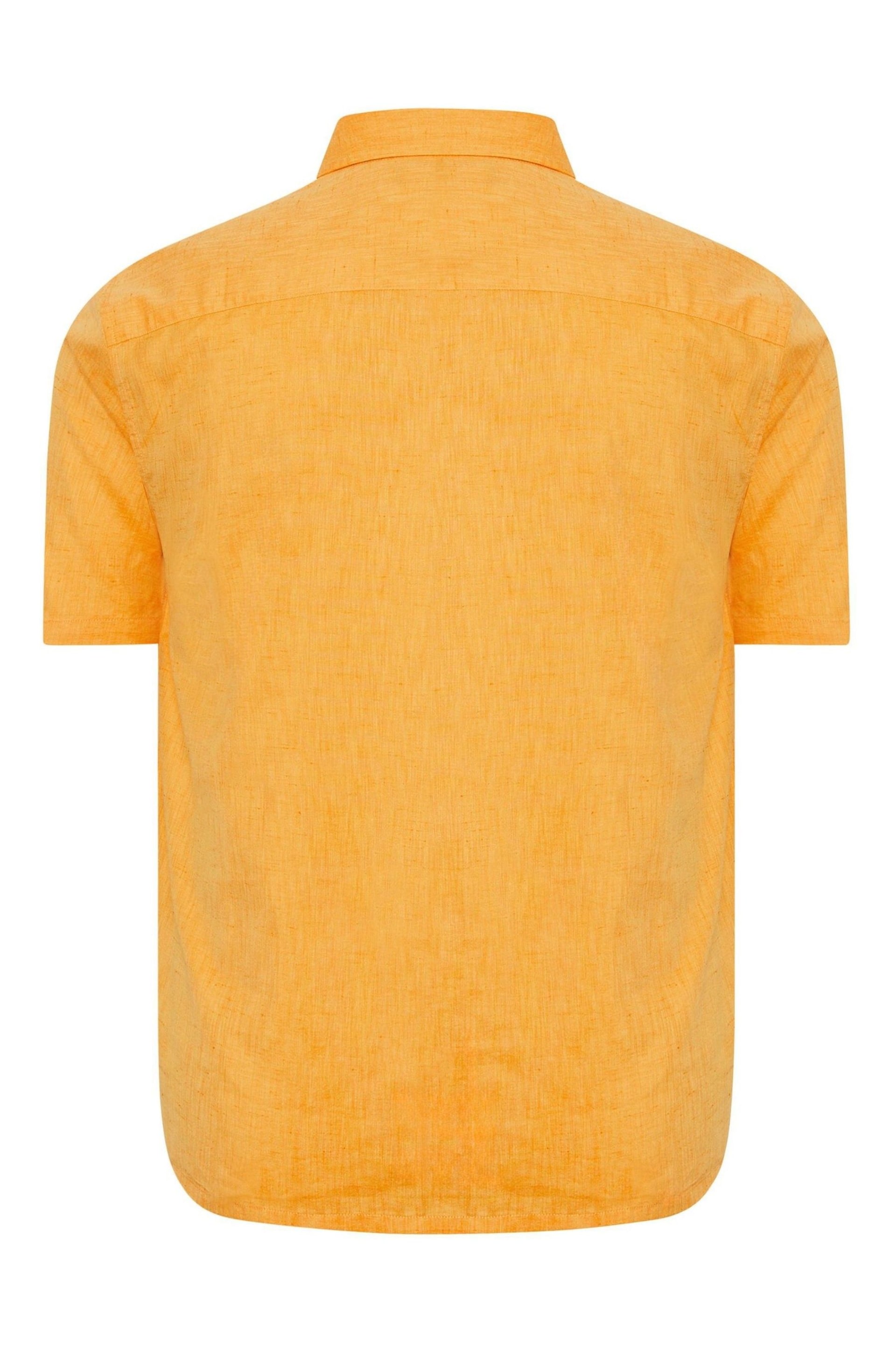 BadRhino Big & Tall Orange Blue Marl Short Sleeve Shirt - Image 3 of 3