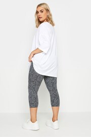 Yours Curve Grey Cropped Leggings 2 Pack - Image 5 of 6