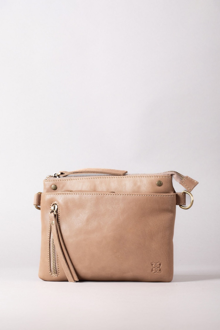 Lakeland Leather Cream Mini Harstone Cross-Body Bag - Image 1 of 6