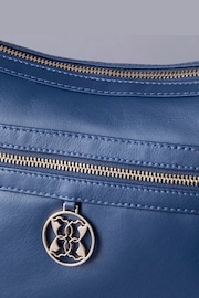 Lakeland Leather Blue Cartmel II Leather Shoulder Bag - Image 6 of 8