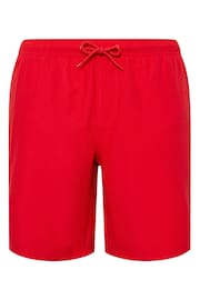 BadRhino Big & Tall Red Plain Swim Shorts - Image 3 of 4