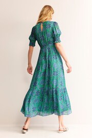Boden Green Smocked Cuff Maxi Dress - Image 2 of 6