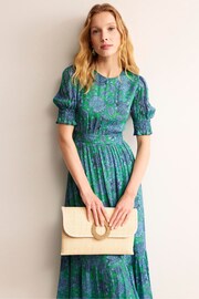 Boden Green Smocked Cuff Maxi Dress - Image 3 of 6