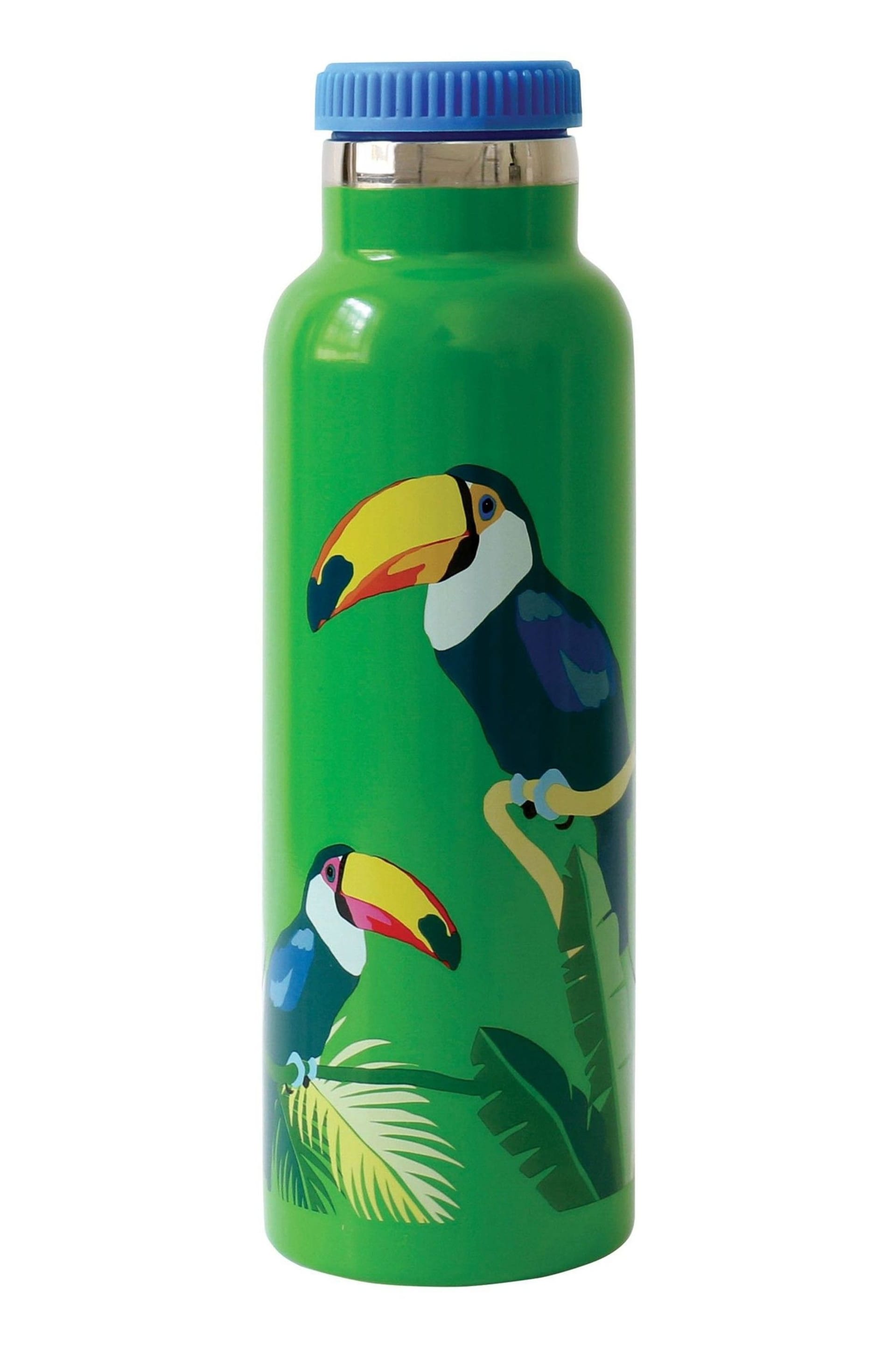 Emily Brooks Stainless Steel Toucan Water Bottle & Set of 3 Snack Pots - Image 2 of 2