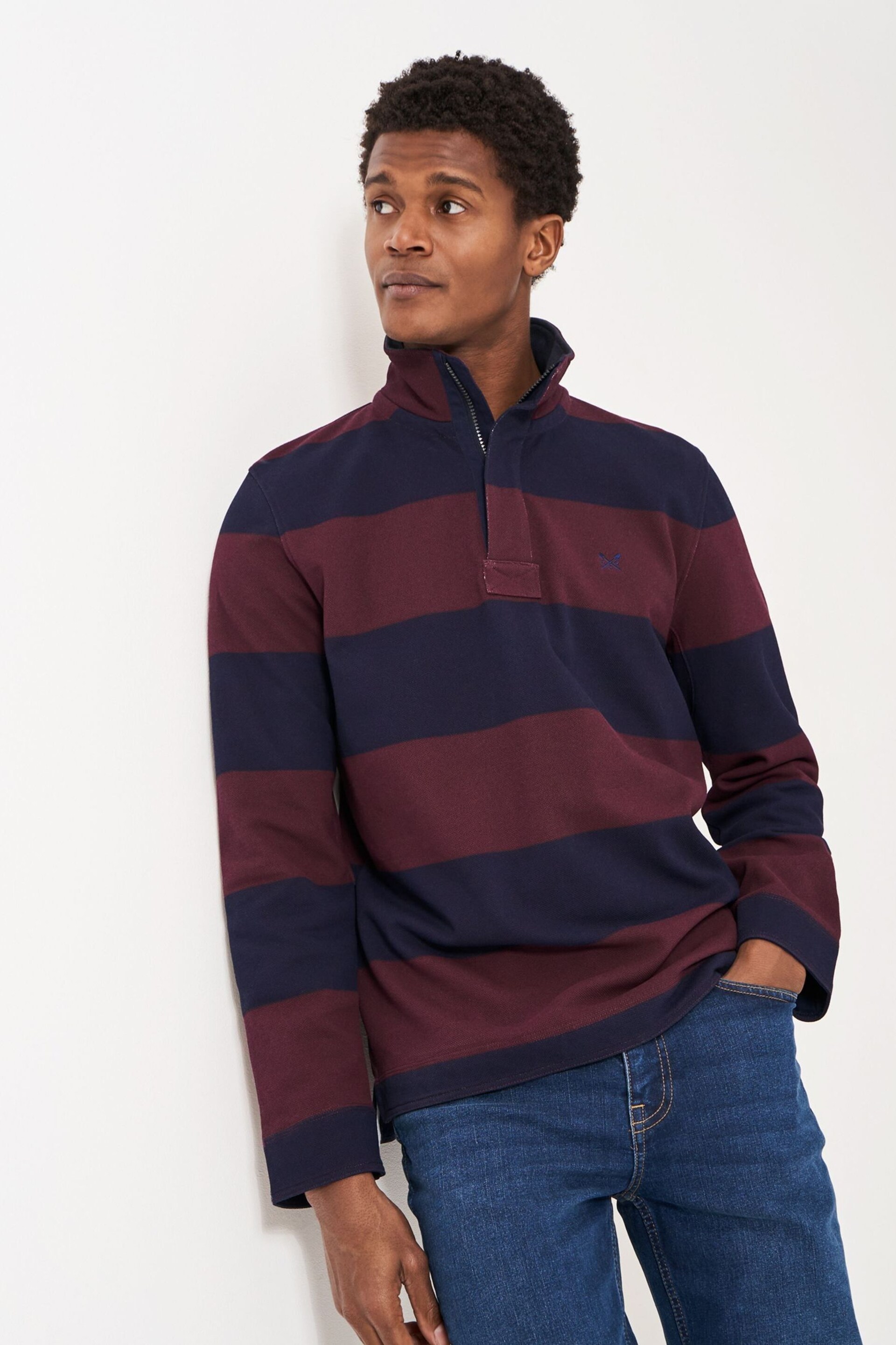 Crew Clothing Padstow Pique Sweatshirt - Image 1 of 5