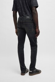 BOSS Grey Light Slim Fit Soft-Motion Denim Jeans - Image 3 of 5