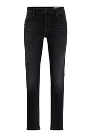 BOSS Grey Light Slim Fit Soft-Motion Denim Jeans - Image 5 of 5