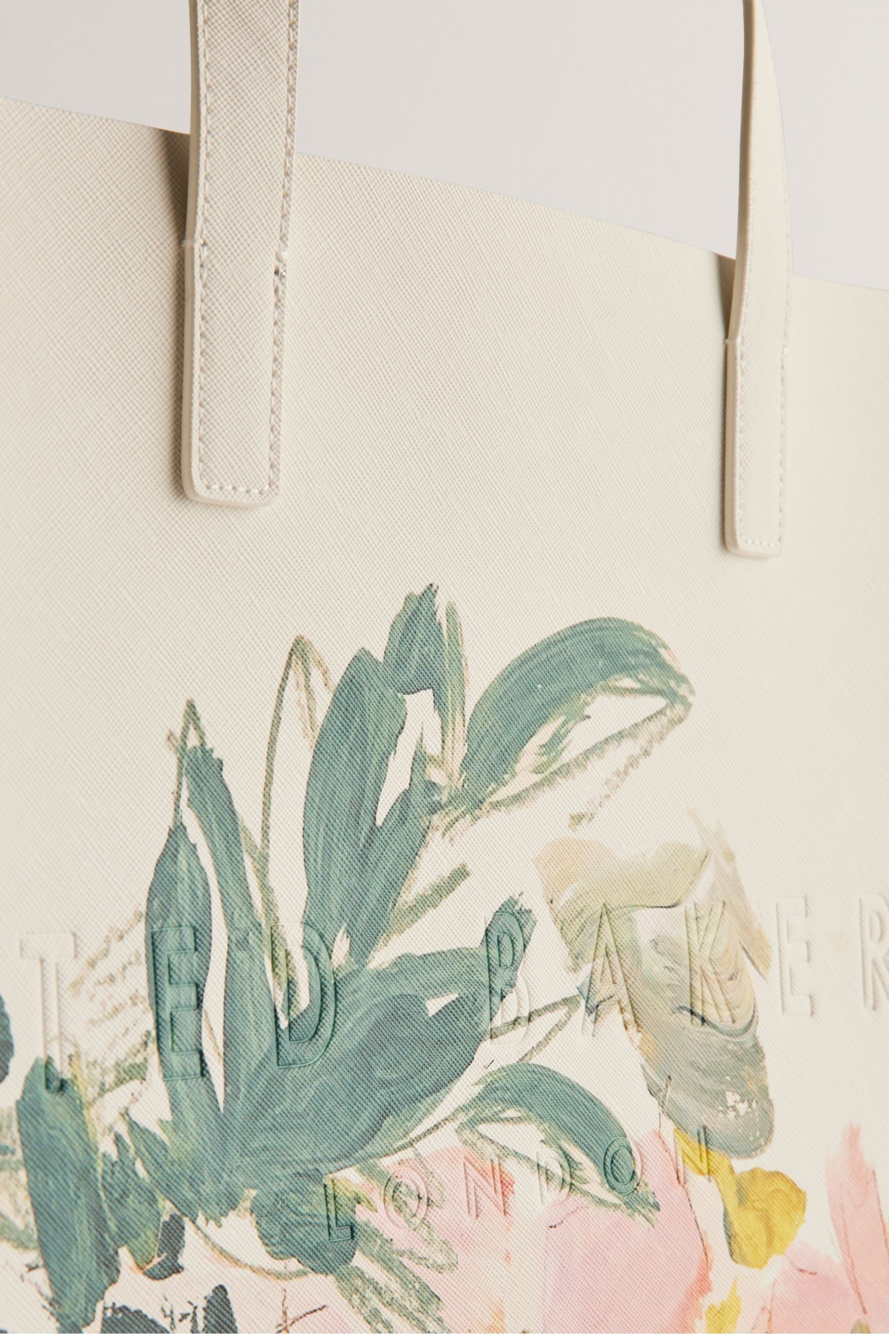 Buy Ted Baker Cream Meaicon Painted Meadow Large Icon Bag from Next Luxembourg
