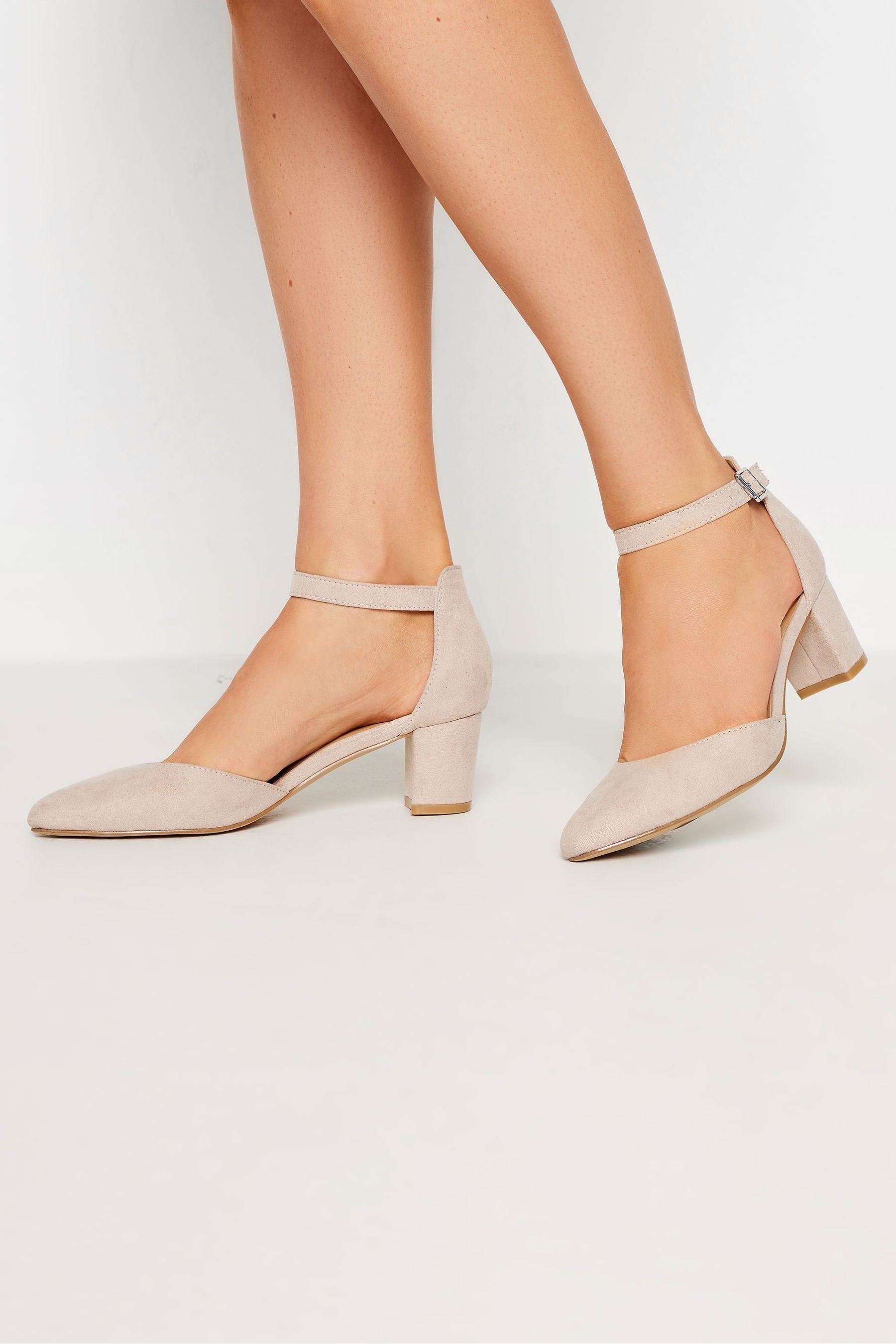 Buy Long Tall Sally Nude Micro Point Two Part Mid Heels from Next Ireland