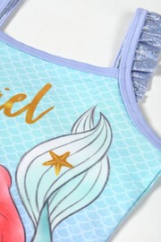 Brand Threads Purple Disney Princess Ariel Girls Swimming Costume - Image 4 of 5