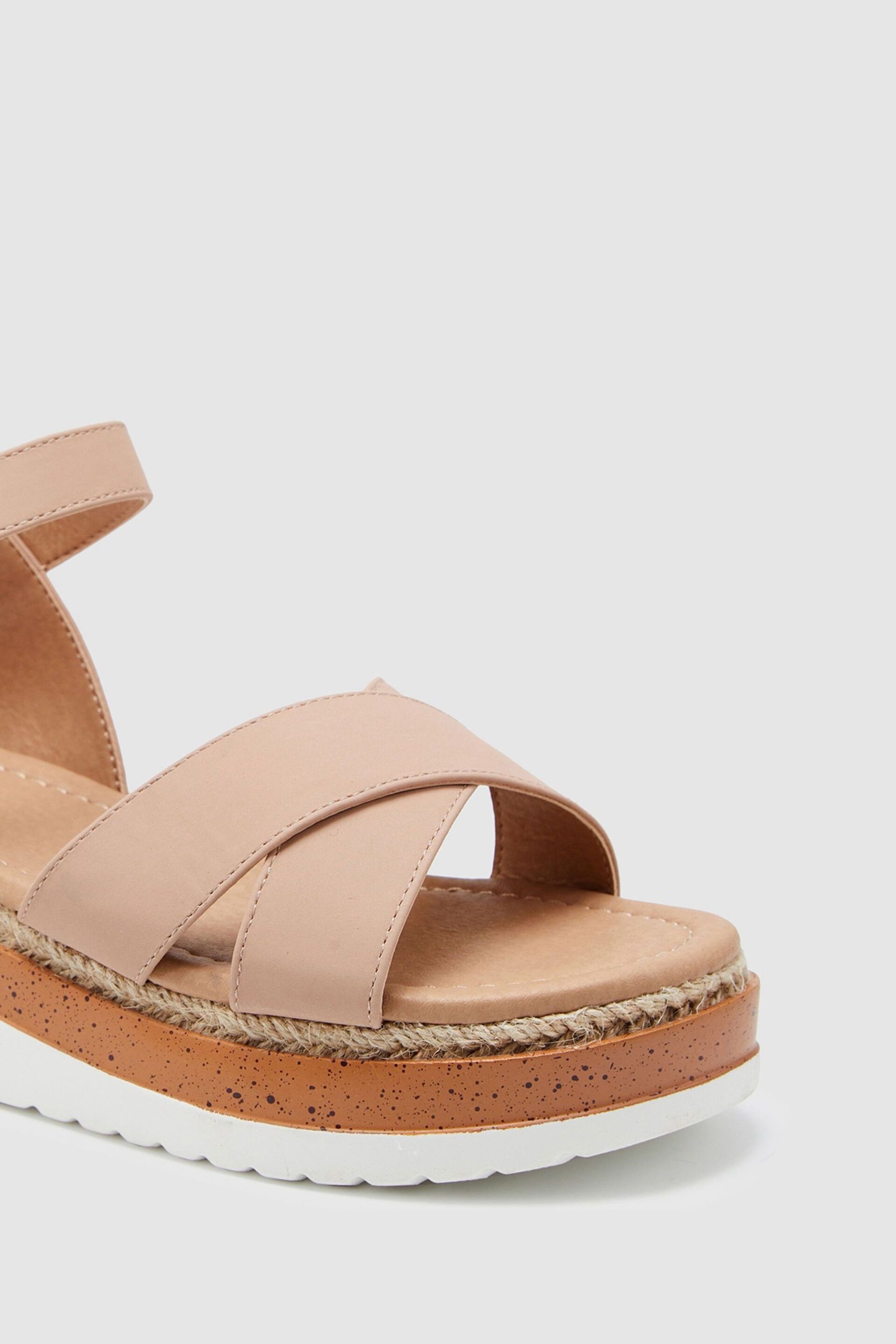 Novo Nude Beijing Cross Strap Flatform Sandals - Image 4 of 4