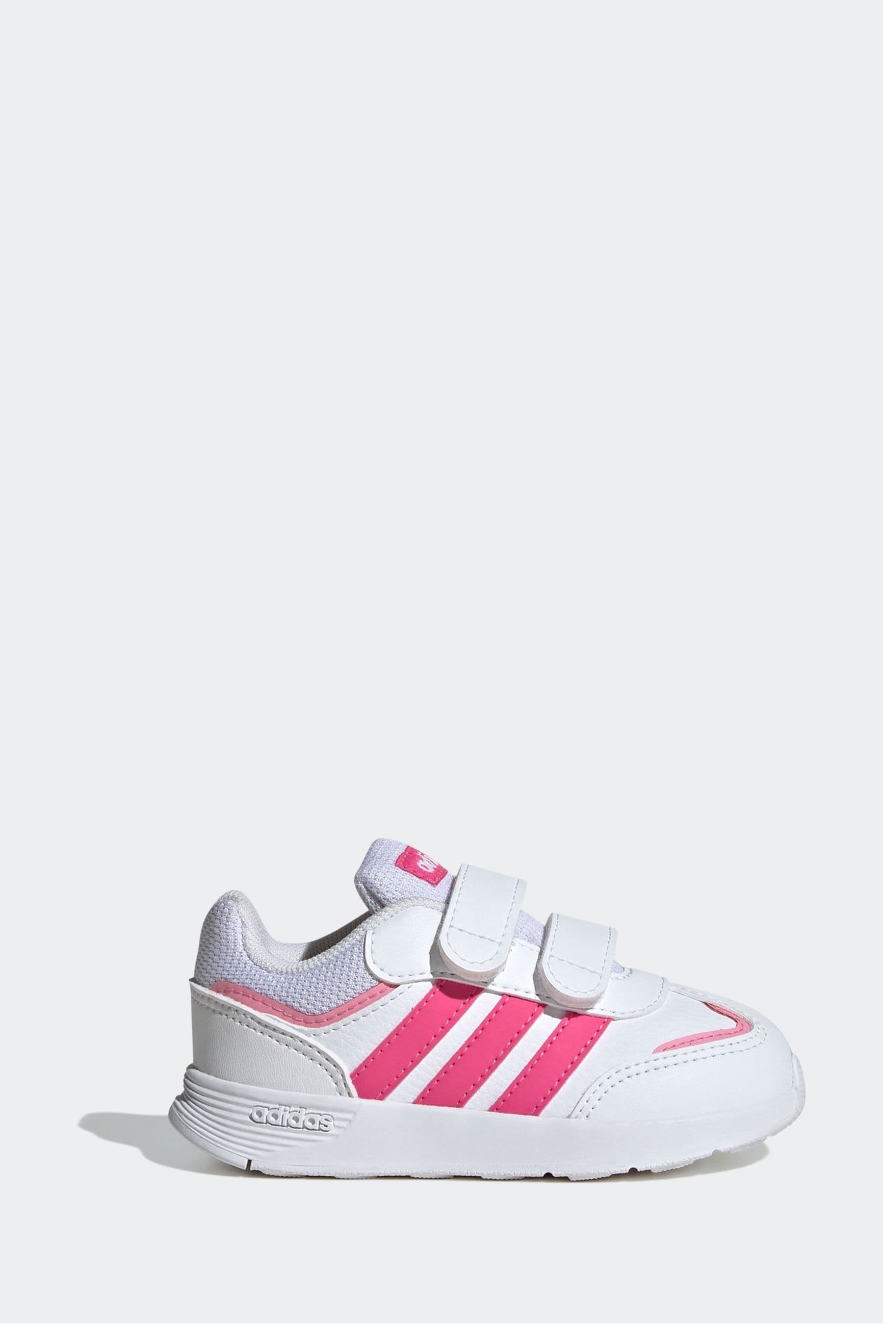 Pink and white infant adidas cheap