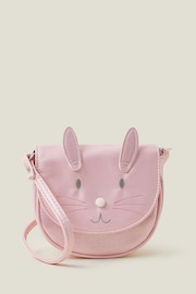Accessorize Pink Girls Bunny Cross-Body Bag - Image 1 of 3
