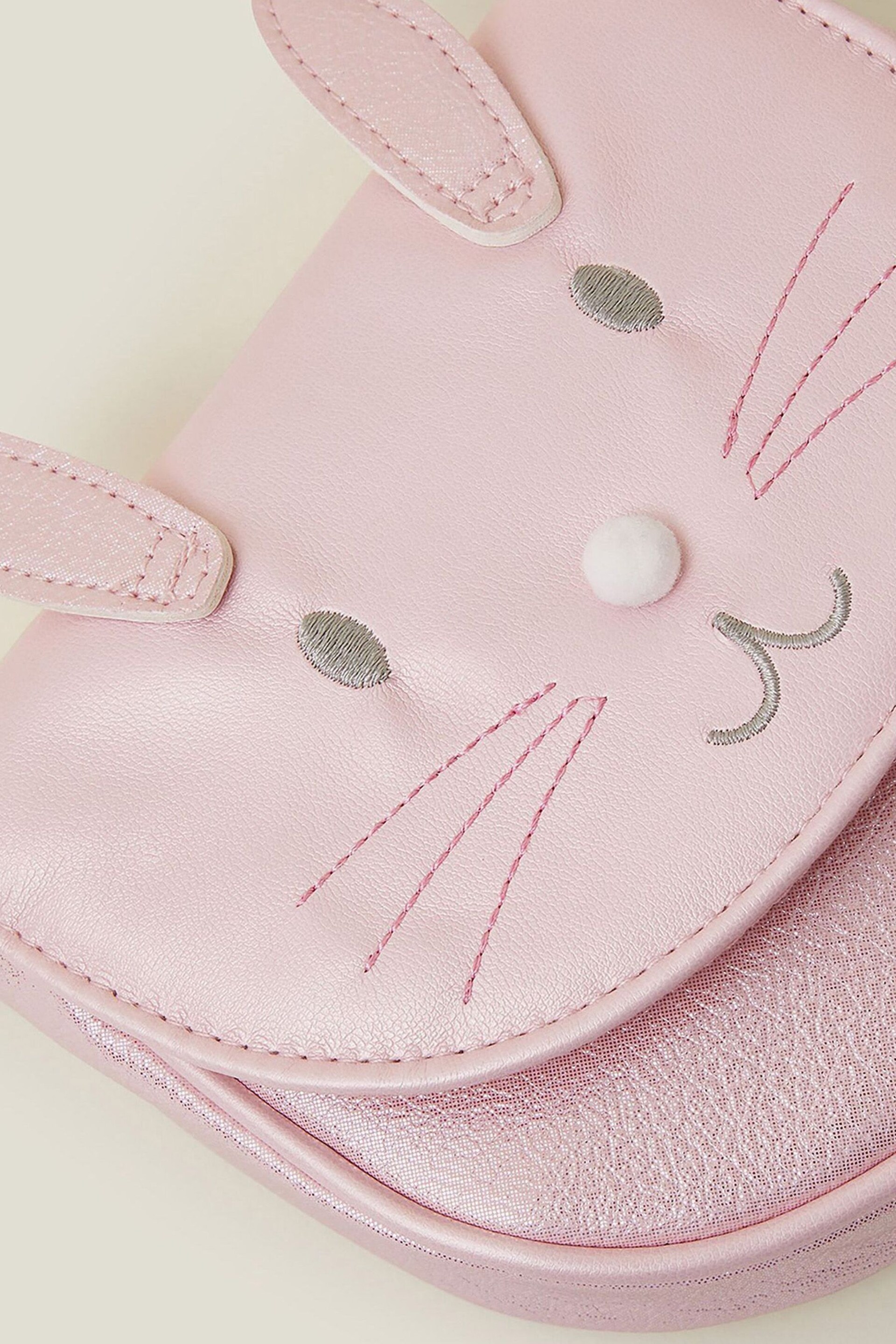 Accessorize Pink Girls Bunny Cross-Body Bag - Image 3 of 3