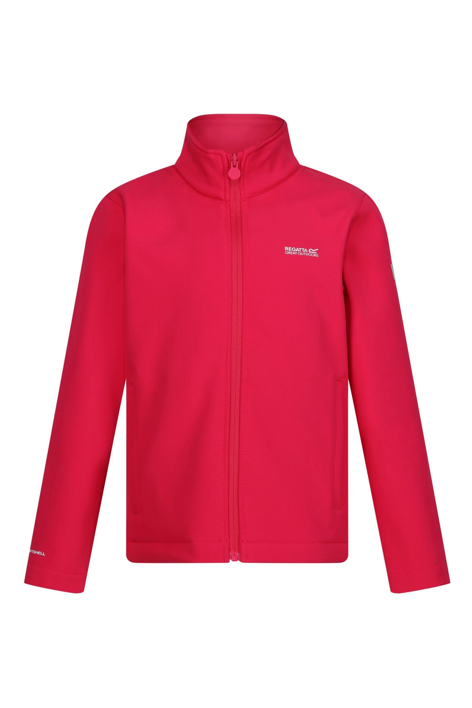 Regatta Pink Junior Cera Softshell Jacket - Image 5 of 7