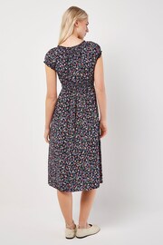 Apricot Multi Garden Floral Milkmaid Midi Dress - Image 4 of 4