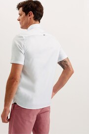 Ted Baker White Regular Aldgte Premium Oxford Shirt - Image 2 of 5