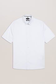 Ted Baker White Regular Aldgte Premium Oxford Shirt - Image 3 of 5