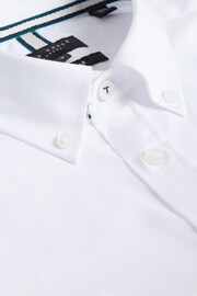 Ted Baker White Regular Aldgte Premium Oxford Shirt - Image 5 of 5