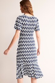 Boden Blue Petite Felicity Jersey Midi Tea Dress - Image 2 of 5