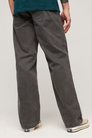 Superdry Grey 5 Pocket Work Trousers - Image 2 of 3