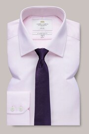 Hawes & Curtis Slim Pink  Non-Iron Pique Shirt - Image 3 of 4